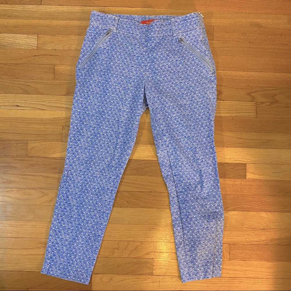 Cartonnier Blue Shell Print Charlie Trouser size 4